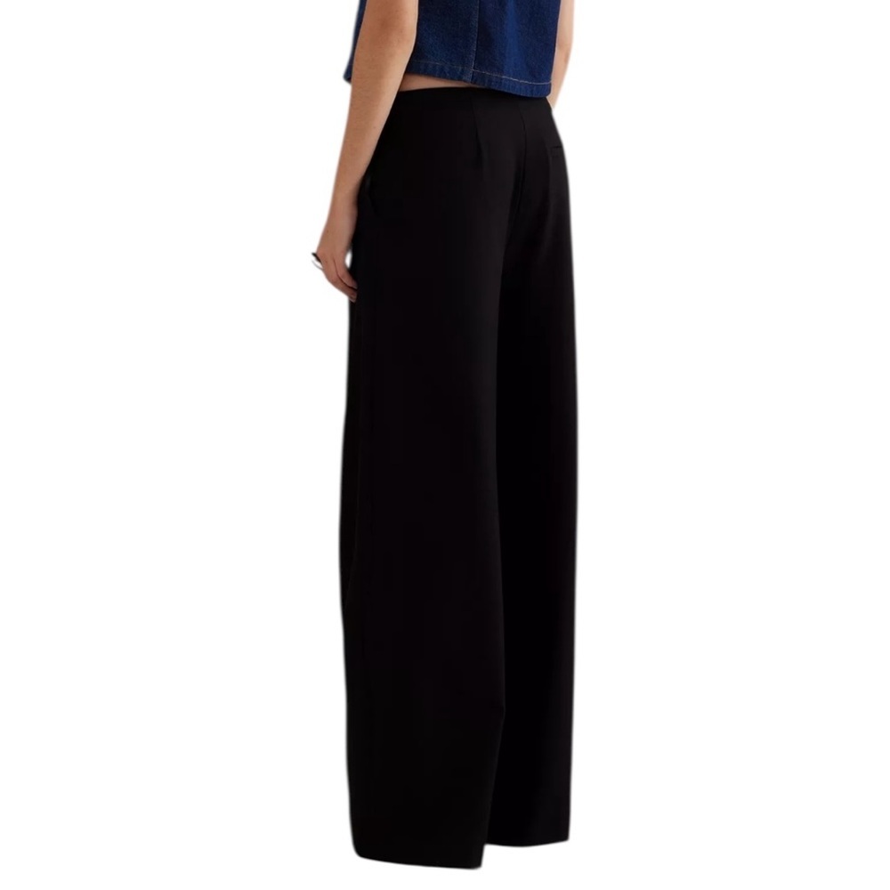 Aligne Kai Low-Rise Wide-Leg Trousers black US8 NWT - Picture 12 of 16